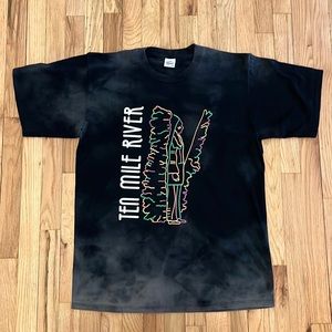 Vintage 1990s Ten Mile River T-Shirt - Faded Black